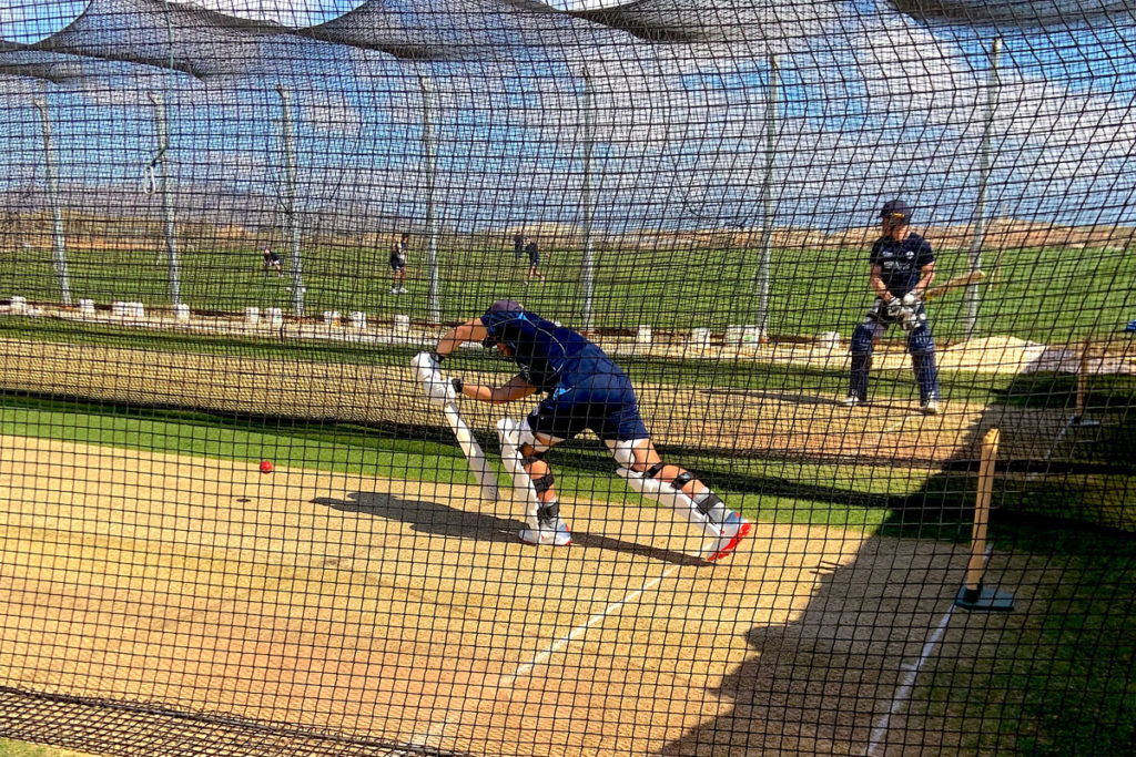 Derbyshire-County-Cricket-Club-'Grass-Wicket'-Training-at-the-Desert-Springs-Cricket-Academy