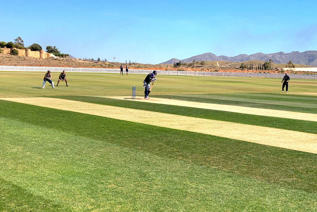 Derbyshire-County-Cricket-Club-training-session-taking-place-at-Desert-Springs-Cricket-Ground