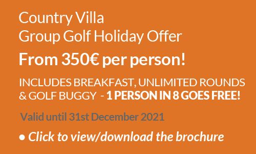Luxury Country Villa Group Golf Holiday Offer