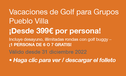 Luxury Pueblo Villa Group Golf Holiday Offer