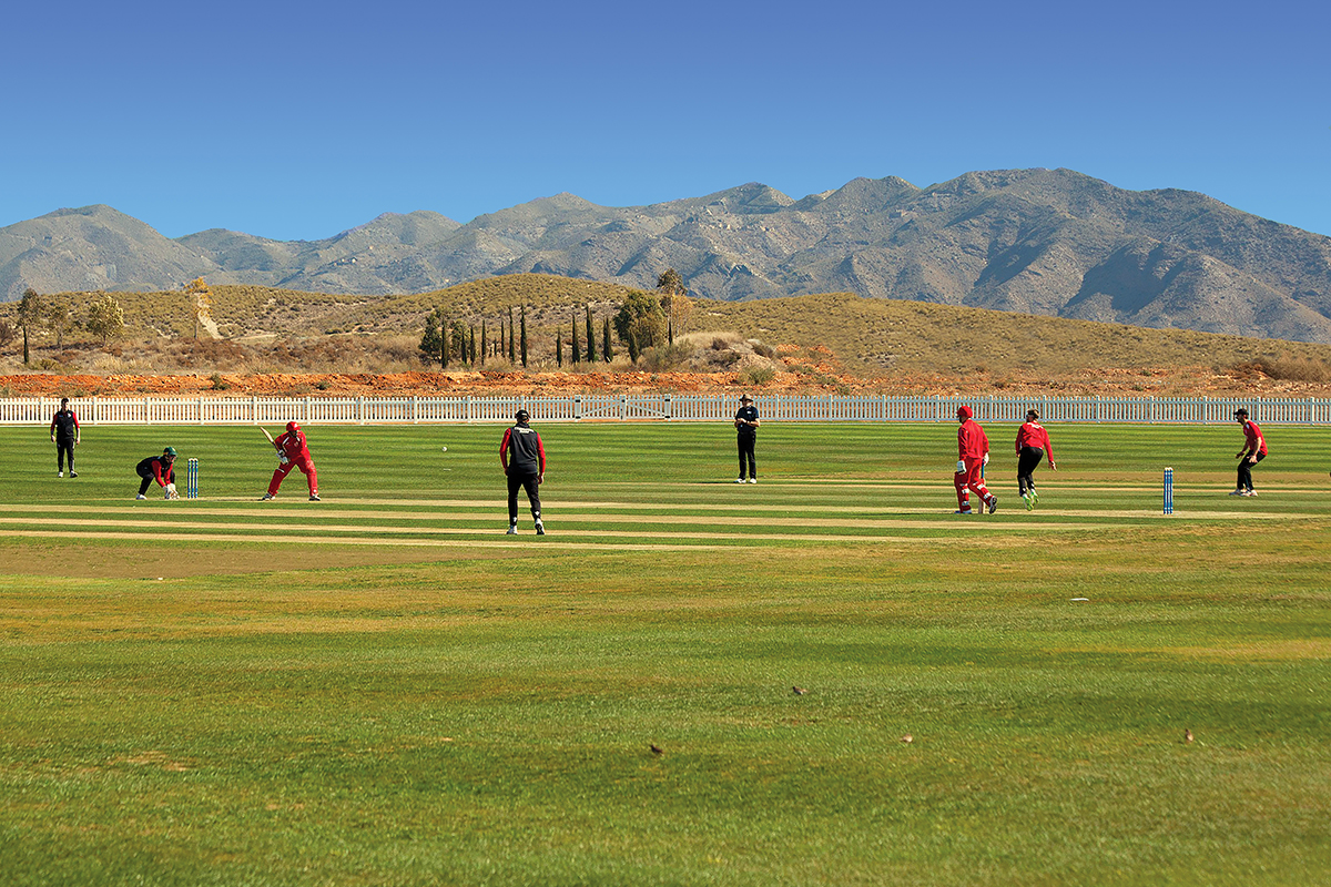 The Desert Springs Cricket Ground which shall be utilised by The Royal Air Force Cricket Club during their pre-season training camp
