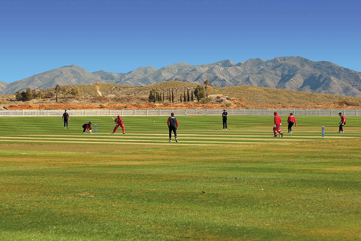 El campo de críquet de Desert Springs, que será utilizado por el equipo femenino de críquet de Irlanda durante su campo de entrenamiento