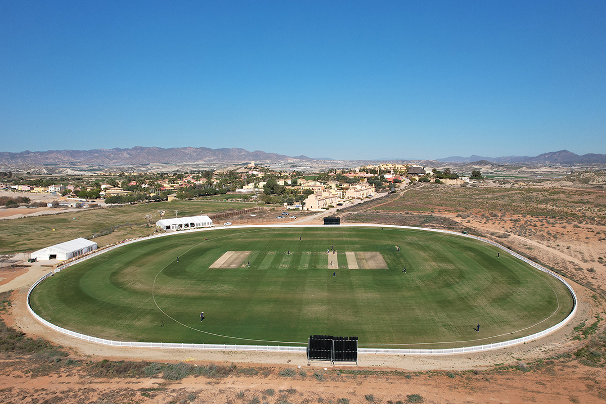 El Campo de Críquet de Desert Springs que será utilizado por el Ockbrook & Borrowash CC durante su campo de entrenamiento