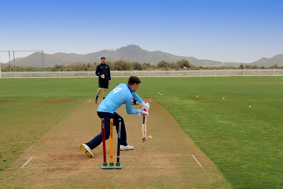 The Desert Springs Cricket Ground which shall be utilised by The Royal Air Force Cricket Club during their pre-season training camp