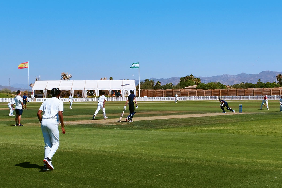 HJCL XI in action on the ICC Accredited match ground at Desert Springs Resort