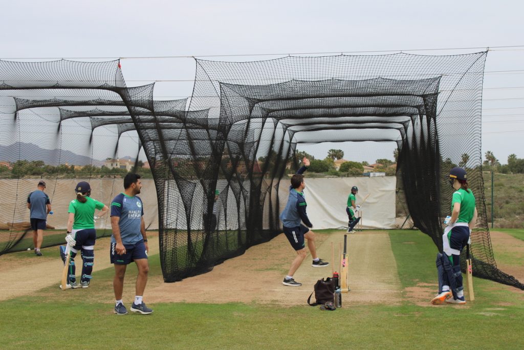 Cricket Ireland Women train in the Cricket Academy Nets.
