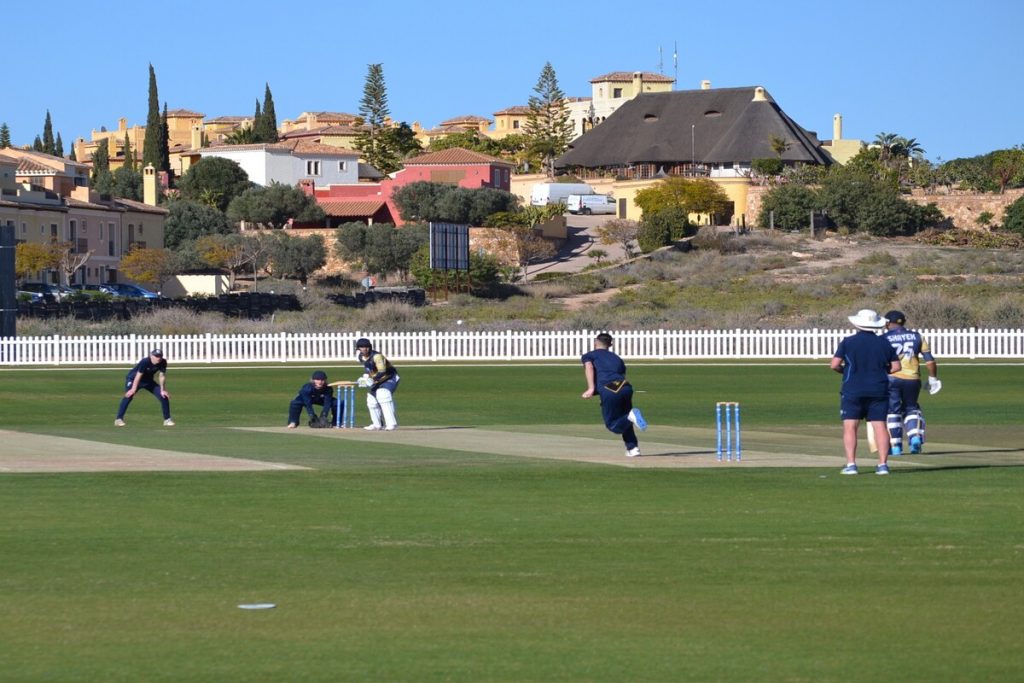 Derbyshire CCC Academy in the field at Desert Springs; February 2022