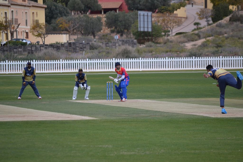 STANDARD ATHLETIC IN ACTION ON THE ICC ACREDITTED MATCH GROUND AT DESERT SPRINGS RESORT
