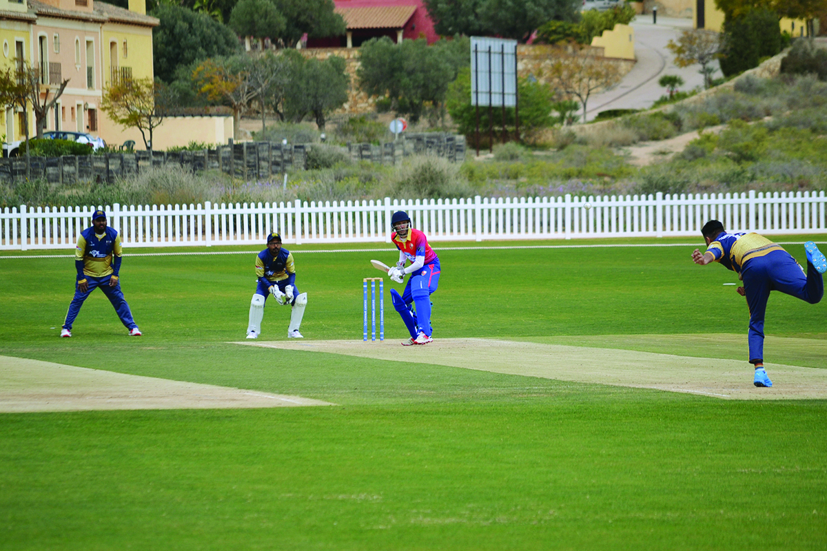 Cricket on the ICC accredited match ground at Desert Springs