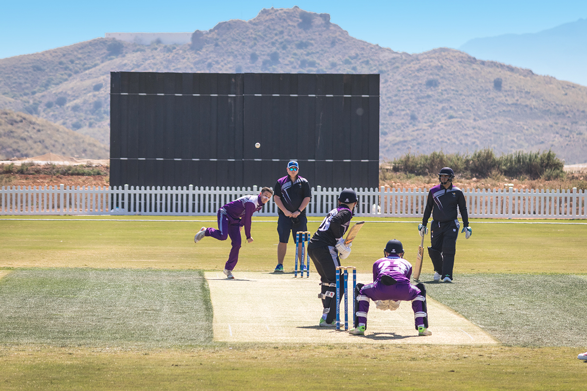 Cricket on the ICC accredited match ground at Desert Springs